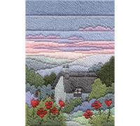 Bothy Threads DW14MLS14 24 x 17 cm Long Stitch Kit Seasons - Summer Evening Counted Pattern
