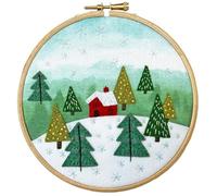 Bothy Threads Felt Embroidery Kit - Cottage in The Woods