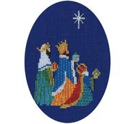 Bothy Threads Greeting Card Cross Stitch Kit Three Kings 9x13.3cm DWCDX12 Counted Pattern