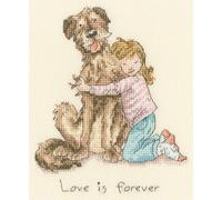 Bothy Threads - Love is Forever Counted Cross Stitch Kit