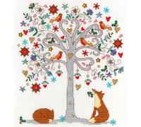 Bothy Threads Love Winter Counted Cross Stitch Kit 23x26cm XKA13