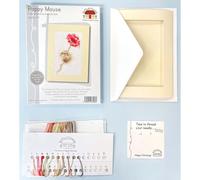 Bothy Threads 'Poppy Mouse' Counted Cross Stitch Card Kit