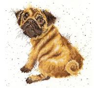 Bothy Threads Pug by Cross Stitch Kit By Hannah Dale By Wrendale Designs