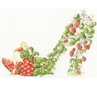 Bothy Threads - Strawberries and Cream Counted Cross Stitch Kit