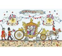 Bothy Threads The Home Of Happy Stitching Counted Cross Stitch Kit - Cut Thru' Coronation Carriage, Blue (XCT40)