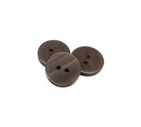 BOTIBOTON 50 Pieces Imitation Pearl Buttons Reversible 6 Sizes and 10 Colours to Choose From, 2 Holes for Babies and Shirts, Made and Shipped from Spain, Brown, Size 18mm