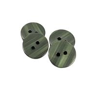 BOTIBOTON 50 Pieces Imitation Pearl Buttons Reversible 6 Sizes and 10 Colours to Choose From, 2 Holes for Babies and Shirts, Made and Shipped from Spain, Green, Size 15mm