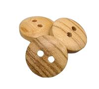 BOTIBOTON - Olive Wood Buttons 2 Holes - Small for Baby and Large for Coat - Reversible - Decorative for Sewing * Made and Shipped from SPAIN * 12mm