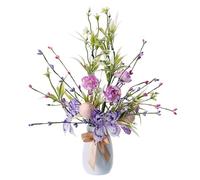 Botius Easter Egg Stems, 3pcs Easter Floral Picks for Vase Arrangement, Easter Home Decor, Spring Table Centerpieces and Party Decor