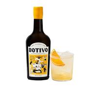 Botivo Big-Sipping Botanical Non-Alcoholic Aperitif, Bottle & Illustrated Gift Tube, Bittersweet, Citrus & Herbal, Handcrafted with Apple Cider Vinegar, 500ml, 20 Servings, Mix with Soda or Tonic