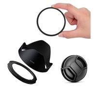 BOtizr 3 In 1 Kit 67mm UV Filter & Lens Hood Cap Adapter Ring, For Canon Powershot SX70/SX60/SX50 HS G3X Digital Camera