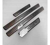 BOTIZR 4 pcs Stainless Steel Car Door Sill Protector for CHERY OMODA 5 2021 2022 2023, Scuff Guard Threshold Cover Pedal, Non-slip Anti-scratch Kick Plates Sticker Trim