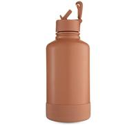 BOTL - Extra Large Huge Epic Stainless Steel Bottle, Leakproof Straw lid with Thermal Insulation, Beer Growler, Gym Keg, 64oz - Half a Gallon - Truffle - 2 litres