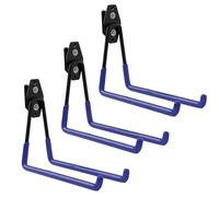 botle Qbrick Set of 3 Tool Hooks Case System for Power Tools, Straight 19 cm PVC Sheath, for Garage, Shed, Hooks for Ladders and Shovels, Double Hooks, Load Capacity up to 25 kg