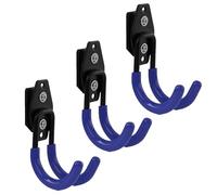 botle Qbrick Set of 3 Tool Hooks Case System for Power Tools, U-shaped 7 cm, PVC Sheath, Garage Shed, Hook for Clothes and Paint Roller, Double Hook, Load Capacity up to 40 kg