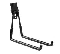 botle Tool Wall Hook, Tool Hook, for Power Tools, Straight, 19 cm, PVC Coating, for Garage, Shed, Hooks for Ladders and Shovels, Double Hooks, Load Capacity up to 25 kg, Black