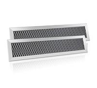 BOTNA Microwave Charcoal Filter Replacement Compatible with GE WB02X11550, JX81L, Frigidaire 5304464577, LG and Hotpoint - 4 x 8-5/8 x 3/8 Inch, 2 Pack