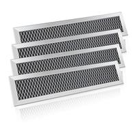 BOTNA Microwave Charcoal Filter Replacement Compatible with GE WB02X11550, JX81L, Frigidaire 5304464577, LG and Hotpoint - 4 x 8-5/8 x 3/8 Inch, 4 Pack
