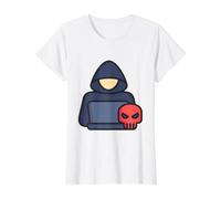Botnet Protector Protection - Ask Me About Botnets Value Graphic T-Shirt, Women, White, L