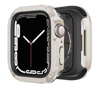 BOTOMALL Soft Silicone Bumper with PC Cover Compatible with Apple Watch Case 44mm 45mm Series 9 8 SE2 7 6 SE 5 4,Military Grade Durable Slim Protector for iWatch Men Women [No Screen Protector]