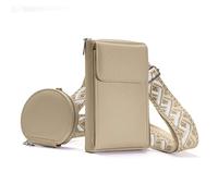 Bototack Small Crossbody Phone Bag for Women, PU Leather Ladies Cross Body Bag Purses and Handbag with Adjustable Wide Strap, Mobile Phone Bags Shoulder Bags Coin Purse Wallet for Women (Apricot-S)