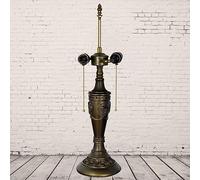 BOTOWI 23" H Table Lamp Base Replacement, Only Roses Resin Desk Lamp Base Fit for 16-18 Inch Tiffany Style Stained Glass Lampshades