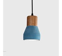 BOTOWI Concrete Pendant Light, Kitchen Island Sink Light with Cement Dome Shade, Industrial Design Pendant Light Fixtures for Home Decor, Modern Ceiling Hanging Light, Adjustable Height,Blue