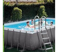 BOTOWI Heavy Duty Deluxe Pool Ladder with Non-Slip Steps for 52 Inch Depth Above Ground Pools 4-Step Stainless Steel Swimming Pool Ladder Weight Capacity 500lbs Pool ladder Easy to Install Climb