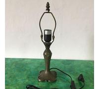 BOTOWI Small Tiffany Table Lamp Base Replacement, Only Vintage Desk Light Base, 15" High Suitable for 8 Inch Tiffany Style Stained Glass Lampshades