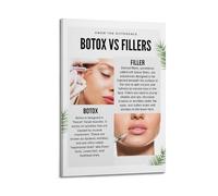 Botox Vs Dermal Fillers SalonCanvas Poster Wall Art Poster for Room Living Room Study Aesthetics And DecorationFrame-style 08x12inch(20x30cm)