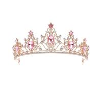 Botrinal Tiara Crown for Women,Crystal Princess Tiaras Rhinestone Queen Headband Wedding Hair Accessories for Costume Birthday Party Prom Gifts, metal, rhineestones