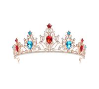 Botrinal Tiara Crown for Women,Crystal Princess Tiaras Rhinestone Queen Headband Wedding Hair Accessories for Costume Birthday Party Prom Gifts, metal, rhineestones