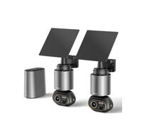 BOTSLAB 4K Security Camera Outdoor Wireless 2 Cam-Kit, No Subscription, 360° PTZ Outdoor Camera with Base Station, Solar Camera Wireless, Night Vision, 32GB Local Storage, Intelligent Recognition