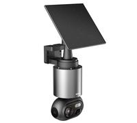 BOTSLAB 4K Security Camera Outdoor Wireless, No Subscription, 360° PTZ Solar Camera, Night Vision, Intelligent Recognition (Requires the Base Station H200 to Operate)