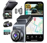 BOTSLAB 4K STARVIS 2 Dash Cam Front and Rear, with Hardwire Kit, 64GB Card