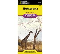 Botswana Adventure Map by National Geographic - Waterproof Travel Map with Roads, National Parks & Safari Routes - Foldable Map for Okavango Delta, ... Map (National Geographic Adventure Map)