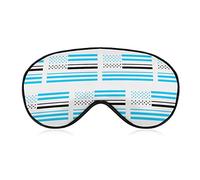 Botswana American Flag Eye Mask for Sleeping Blackout Night Blindfold with Adjustable Strap for Men Women Travel Yoga Nap