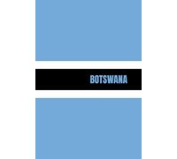 Botswana Flag Colors Notebook: Sky Blue with White and Black Stripe
