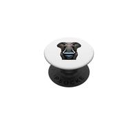 Botswana Flag Heart Pride Heritage Elephant Botswanan PopSockets Adhesive PopGrip
