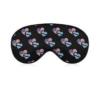 Botswana US Flag Sleep Mask Night Cover Eye for Women Men BlockLight for Airplane Travel Nap Adjustable Strap