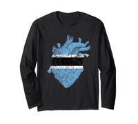 Botswanan Pride Botswana Flag Botswanan Roots Heart Long Sleeve T-Shirt