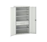 Bott 16926574.16 Verso Kitted Cupboard 4 Shelf + 2 Drawer 1050 X 2000mm Light Grey