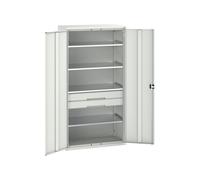 Bott 16926574.16 Verso Kitted Cupboard 4 Shelf + 2 Drawer 1050 X 2000mm Light Grey