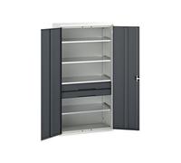Bott 16926574.19 Verso Kitted Cupboard 4 Shelf + 2 Drawer 1050 X 2000mm Anthracite Grey