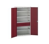 Bott 16926574.24 Verso Kitted Cupboard 4 Shelf + 2 Drawer 1050 X 2000mm Crimson Red