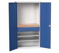 Bott Verso Fitted Tool Cupboard (worktop, 3 drawer, 1 shelf, 1 x perfo, 1 x louvre panel)