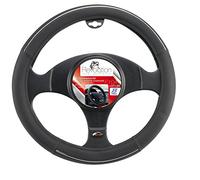 Bottari 17185 Bottari 17185 Car Steering Wheel Cover "F104", with ergonomic handle for great feeling, color black with chromed profile, Odorless. Suitable for middle-size steering wheels with diameter of 15 inch (37-39cm), Diameter 37-39 cm