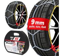 Bottari 18822 "Rapid T2", 9 mm car passenger snow chains, TUV and ONORM approved, Size 095