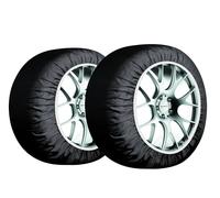 Bottari Arctic Socks Approved SnowSocks, 2 Socks, Size S, Black, Textile Snow Chains for R13 - R17 (Detailed Tire Measurements Inside)