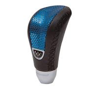 Bottari Basic Gear Stick Knob Black Leather and Blue, Universal use